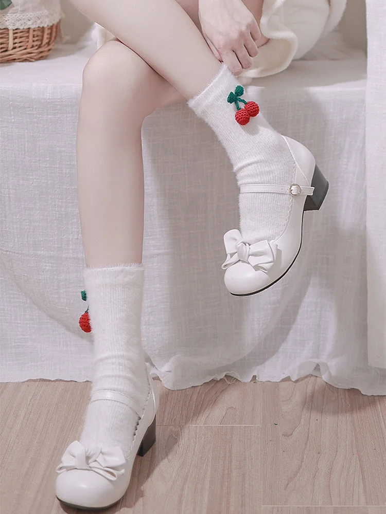 Cherry Ankle & Crew Kawaii Socks BE715