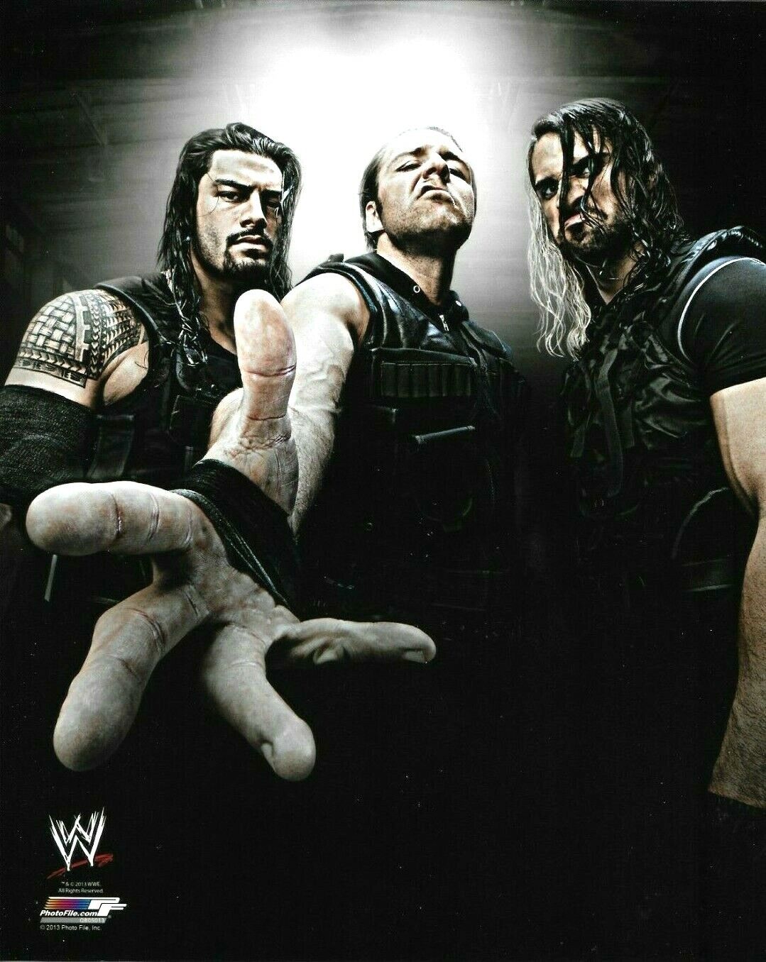 WWE THE SHIELD OFFICIAL LICENSED AUTHENTIC ORIGINAL 8X10 Photo Poster painting FILE Photo Poster painting 3