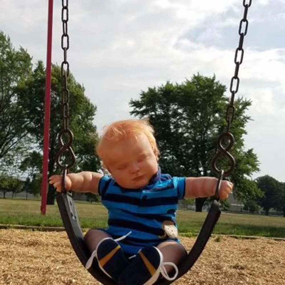 19inch Handsome Olson Asleep Realistic Reborn Baby Doll Boy Toy