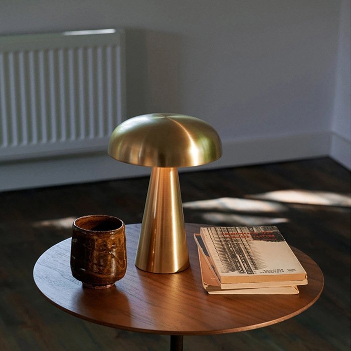 Rechargeable Mushroom Table Lamp【Touch Dimming】