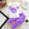 Baby Girls Sets Valentine Cute Dot Suits 2 Pcs