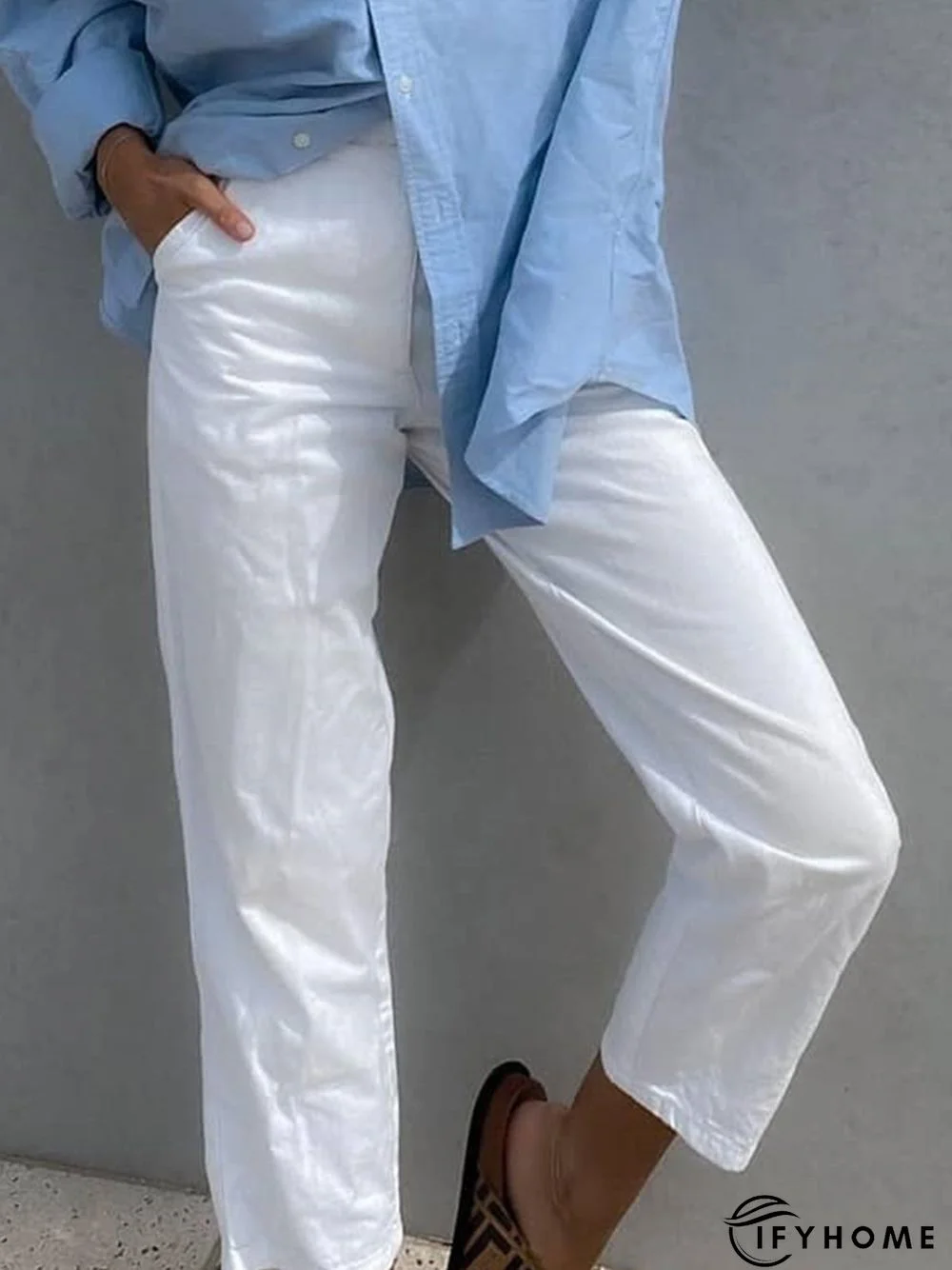Casual Cotton-Blend Pants | IFYHOME