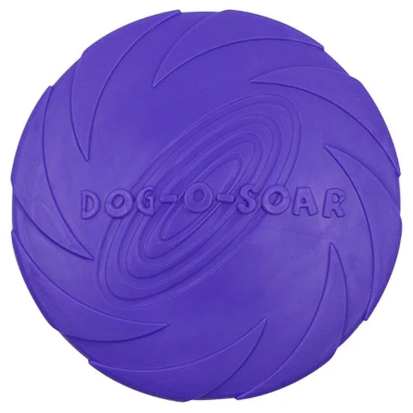 Pet Training Toy Rubber Safe Non-toxic Dog Frisbee