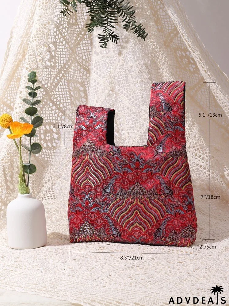 Auspicious Clouds Square Bag