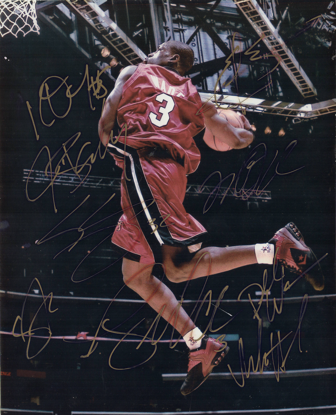 Miami Heat 2005-06 Champions team signed autographed 8x10 Photo Poster painting! Authentic! 924