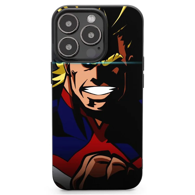 All Might Anime My Hero Academia Phone Case Mobile Phone Shell IPhone 13 and iPhone14 Pro Max and IPhone 15 Plus Case - Heather Prints Shirts