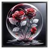 Crystal Ball Rose-11CT Stamped Cross Stitch 40*40cm/15.75*15.75in