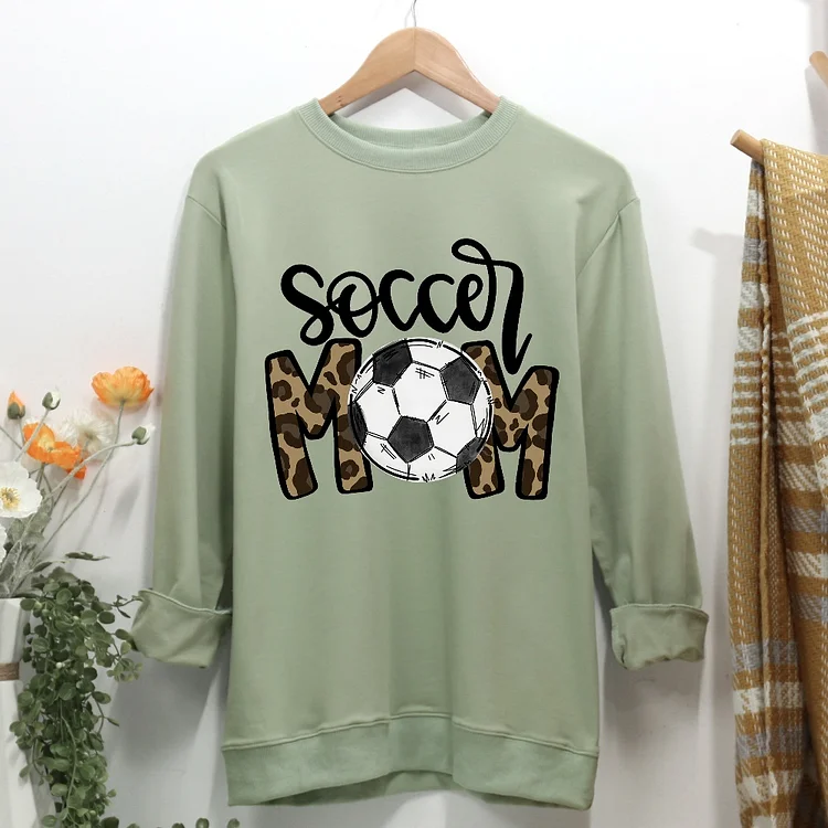Soccer Mom Women Casual Sweatshirt-Annaletters