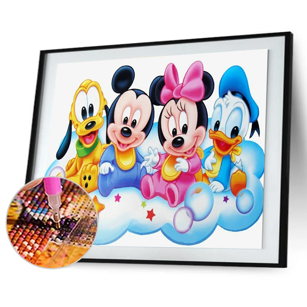Diamond Painting - Full Round Drill - Mikey Mouse(40*30cm)