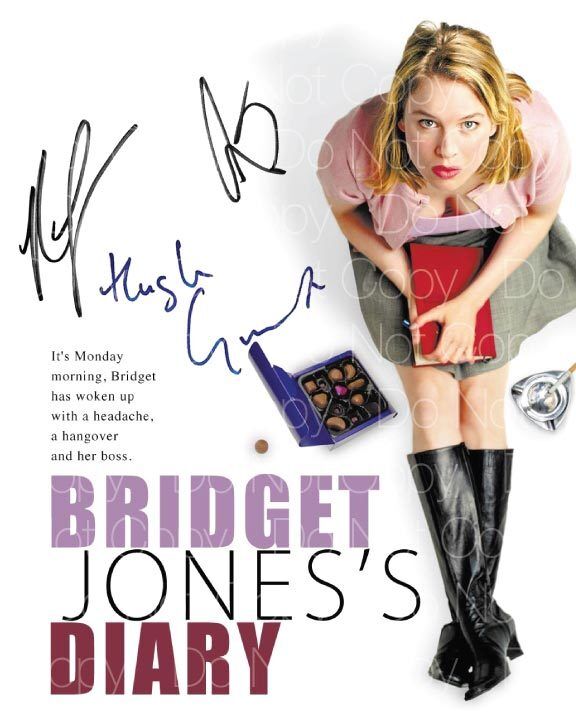 Bridget Jones Diary signed Photo Poster painting Zellweger 8X10 poster picture autograph RP 2