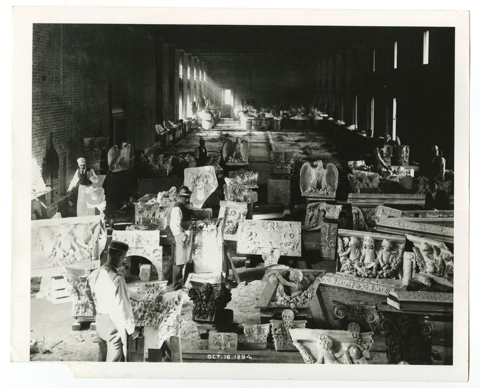 Library of Congress - Vintage 8x10 Publication Photo Poster paintinggraph - Construction - 1894