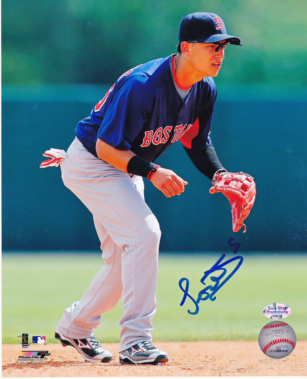 JOSE IGLESIAS BOSTON RED SOX ACTION SIGNED 8X10