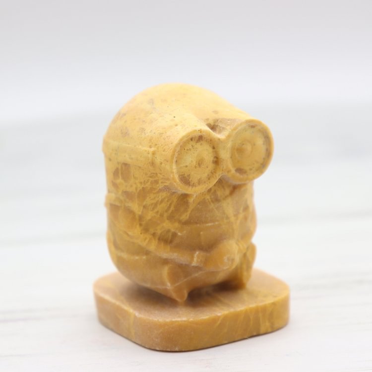 Minions Jasper Crystal Carvings Cartoon Bulk