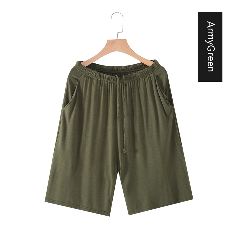 Mature Men Casual Summer Loose Modal Shorts