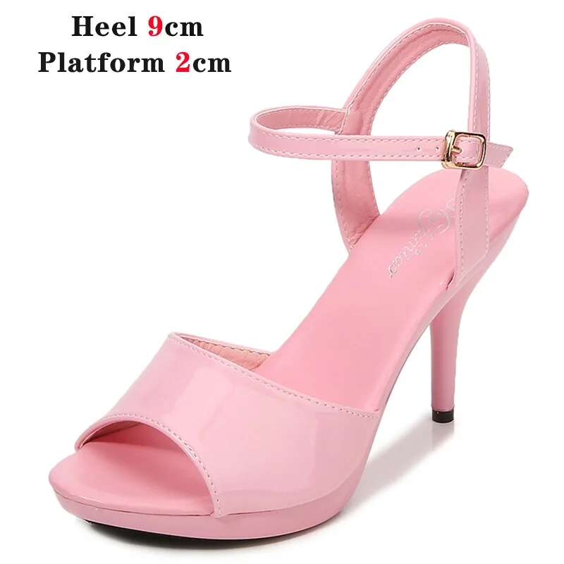 Qengg 2021 Model Shoes Women Sexy Catwalk Shoes Sandals 9 13 15 17 20 CM High Heels Platform Sandals Girls Shoe Party Club Drop Sales