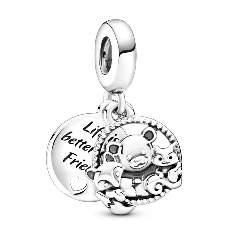 20 Pieces Zinc Alloy Starfish Paw Print Heart Shape Pendant Jewelry Accessories