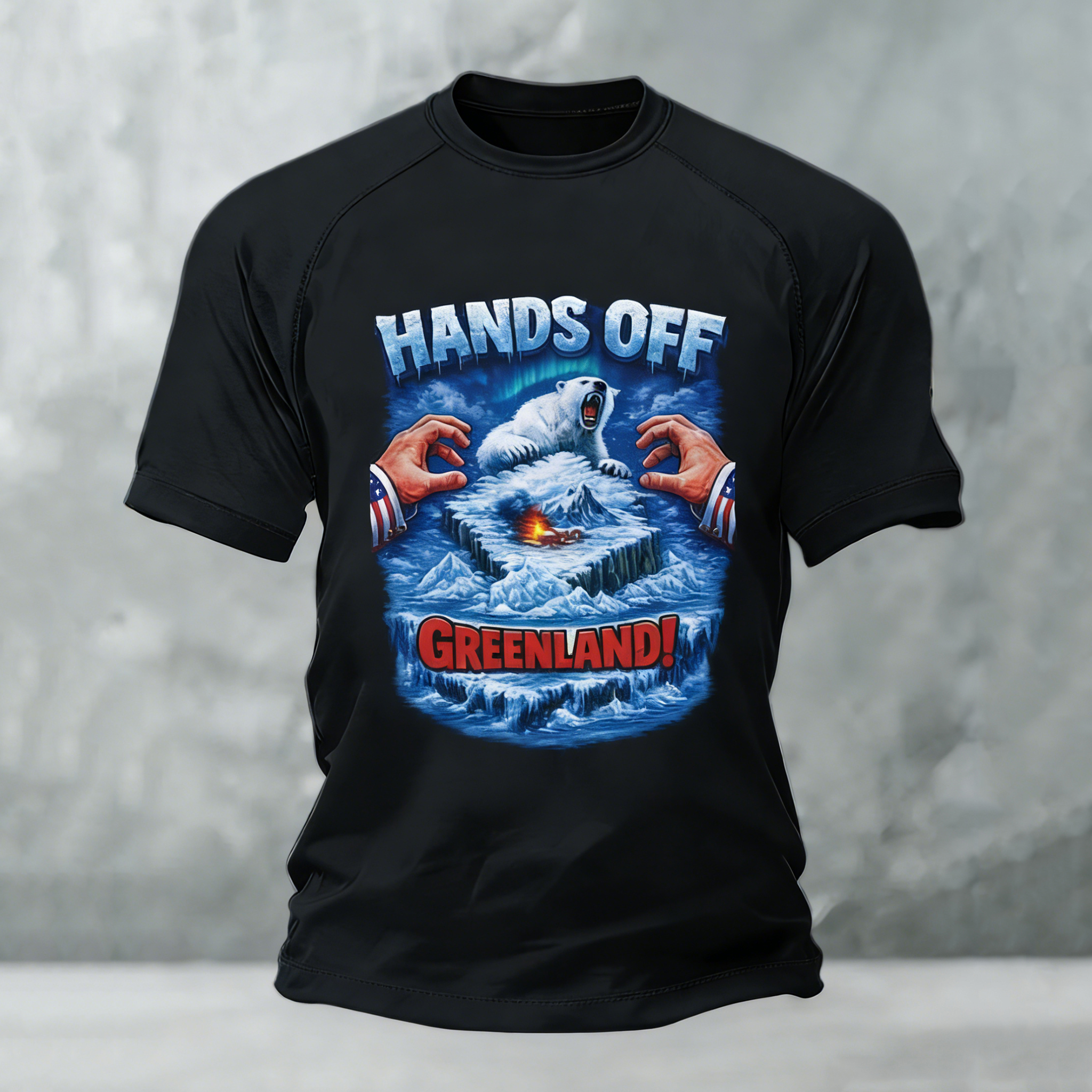 Do Not Touch Greenland Men's Casual T-shirts. artswardrobe