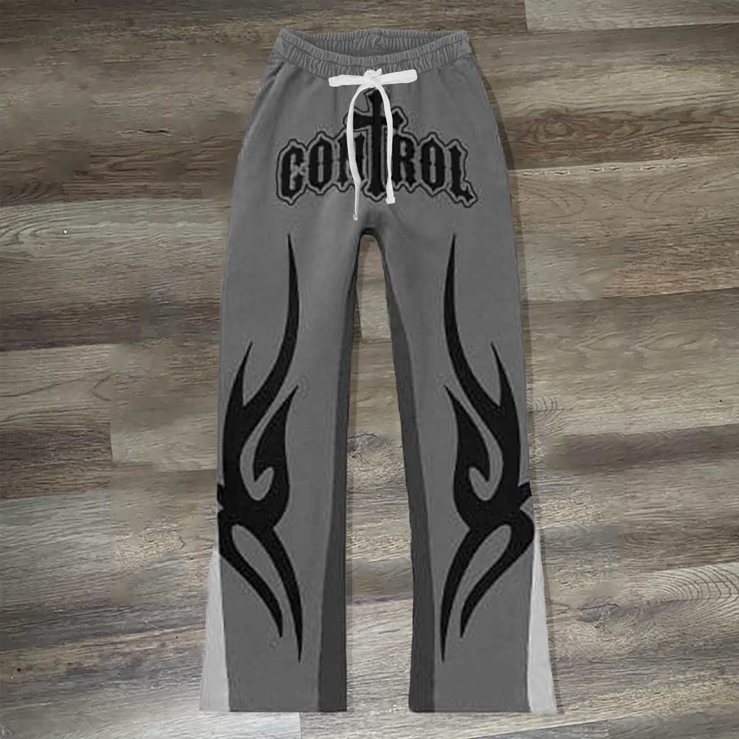 Control Cross Flame Print Sweatshirt Trousers
