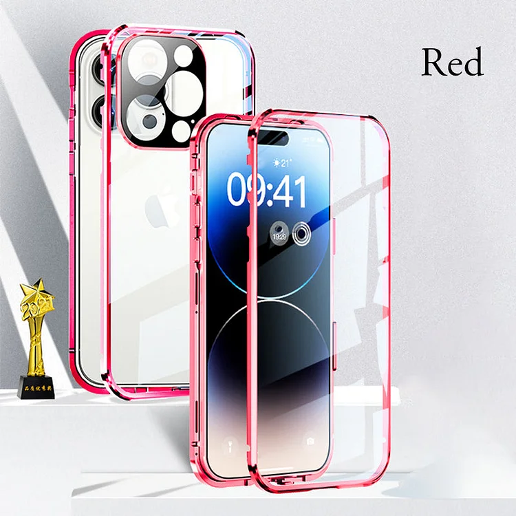 Magnetic Tempered Glass Double-Sided Phone Case | 168DEAL