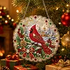 XMAS DIY Acrylic Special Shape Diamond Painting Hanging Pendant Hanging Kit