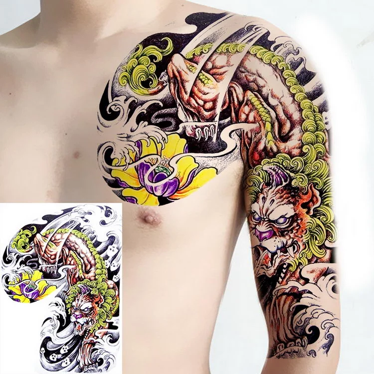 tatoos temporales for men shoulder tattoos dragon black large tattoo and body art sticker boys tattoo tribal designs mens decals