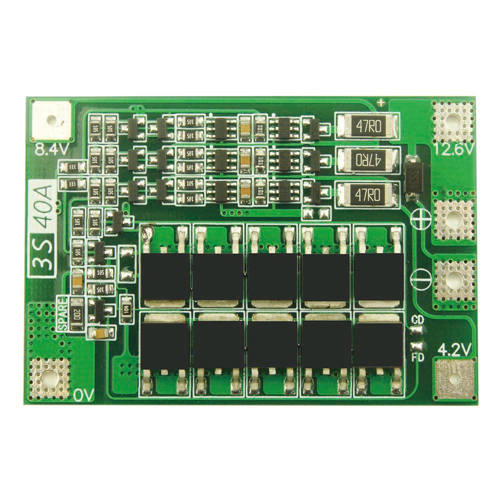 

3S 40A 11.1V 12.6V Li-ion Lithium Battery Charger Module Protection Board, 501 Original