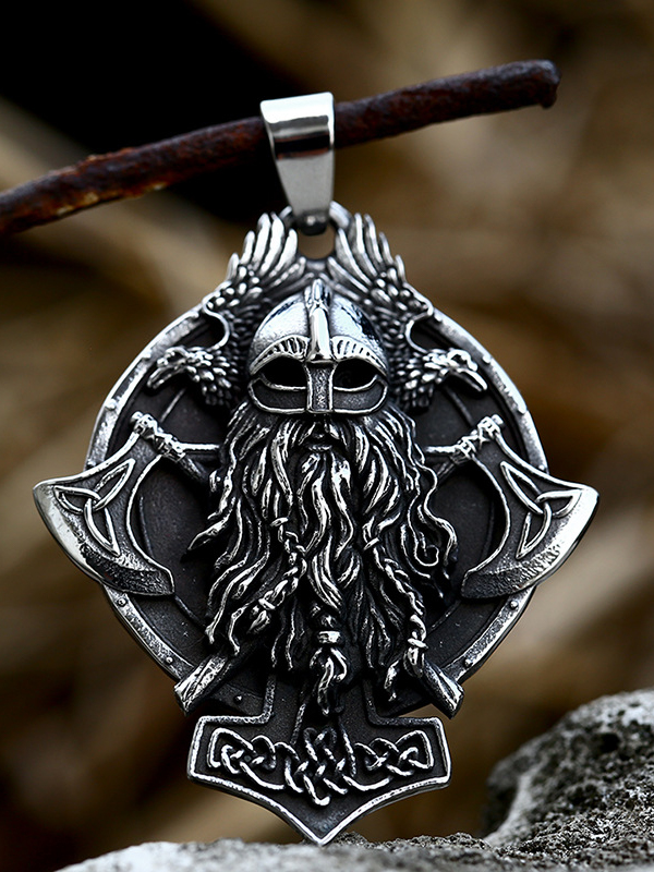 316L stainless steel Norse Vikings Pendant Necklace