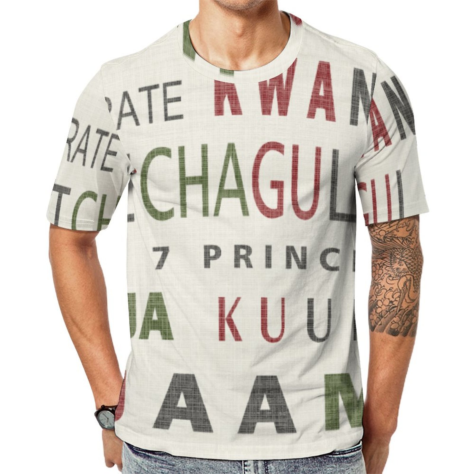 Kwanzaa Home Decor 7 Priciples Word Short Sleeve Print Unisex Tshirt Summer Casual Tees for Men and Women Coolcoshirts