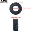 AMK 4Pcs 1.0" Rubber All Terrain 7.5mm Hex Wheels and Tires 25x50x20mm for 1/24 RC Crawler Cars Axial SCX24 90081 AXI00001 AXI00002 AXI00004 1/18 TRX4M (Silver)