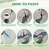 (US Only)Paint By Numbers Kit On Canvas DIY Oil Art Sea Turtles Picture Home Decor40x60cm