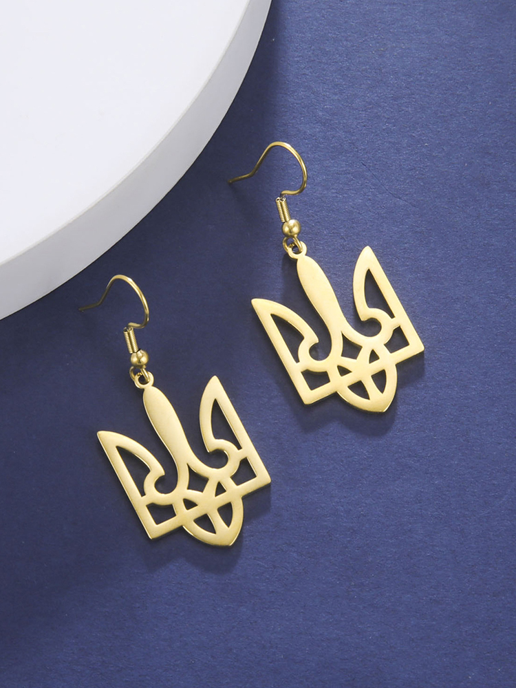 Comstylish Ukrainian Stainless Steel Earrings