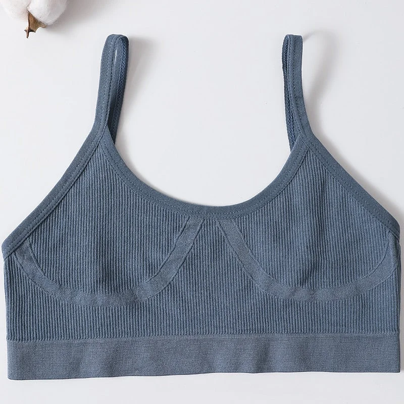 Backless Underwear Wirefree Bras For Women Bra Top Female Low Back Bralette Sexy Lingerie Plus Size Brassiere Women's Underwear