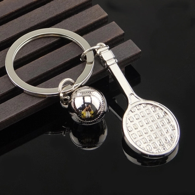 Fashion Football Alloy Unisex Bag Pendant Keychain 1 Piece