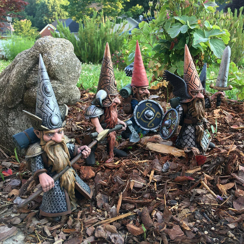 Fighting Garden Gnome Statue Guard Your Garden
