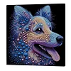 DIY Pearl Painting Wolf for Home Wall Decor with Frame(30x30cm)