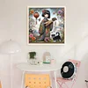 Japanese Geisha-11CT Stamped Cross Stitch 40*40cm