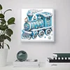 Diamond Painting-DIY Crystal Rhinestone Snow Train