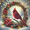 Christmas Wreath With Cardinals-11CT Stamped Cross Stitch 45*45cm/17.72*17.72in tapestrymarket