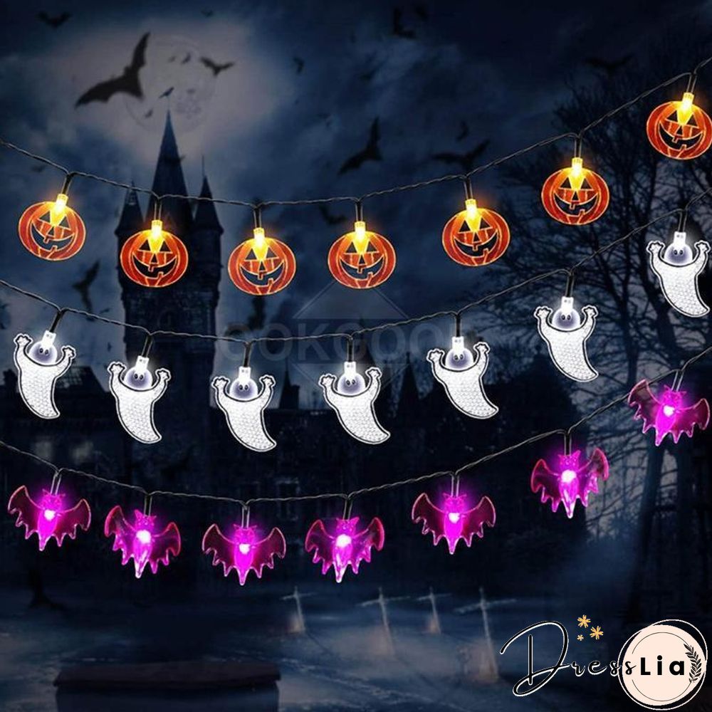 Halloween Themed LED String Lights With Remote Control