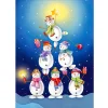 Seven Snowmen  | Full Round Diamond Painting Kits