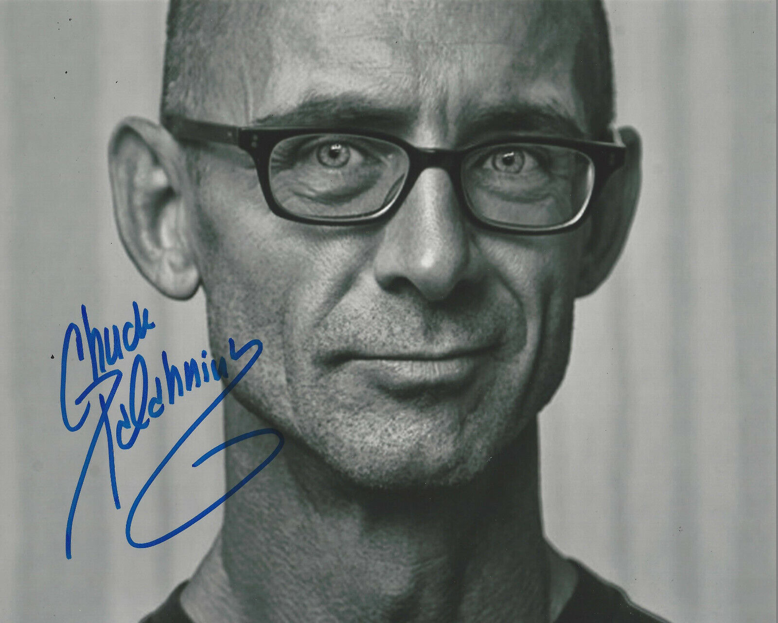 FIGHT CLUB AUTHOR CHUCK PALAHNIUK SIGNED AUTHENTIC 8x10 Photo Poster painting B w/COA PROOF