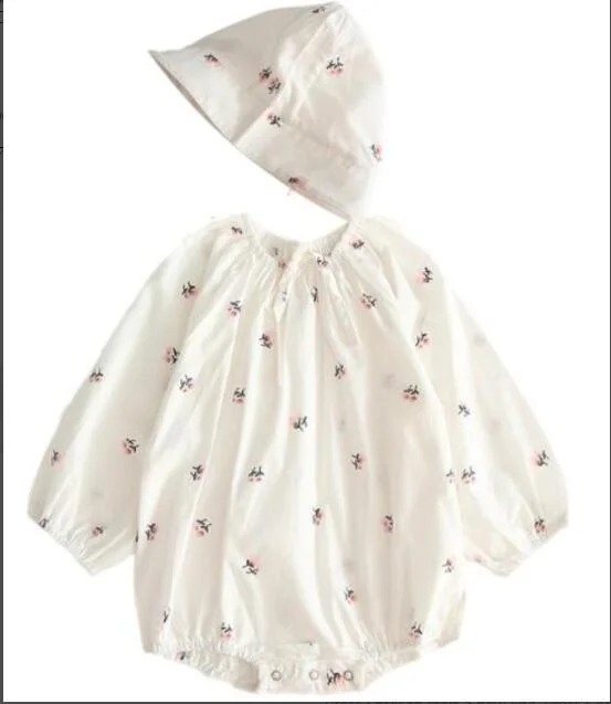 2020 New Pattern Baby Jumpsuit Girl Spring And Autumn Sweater love Print  Jacket + love Print Jumpsuit Two Piece Suit