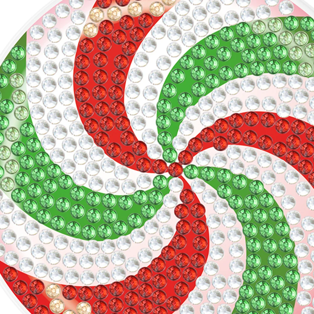 2Pcs Spiral Diamond Painting Napkin Ring Diamond Art Napkin Holder for Table