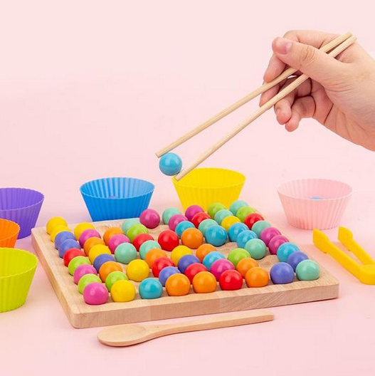 Wooden Board Bead Game