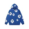 Unisex Denim Tears Loose Cotton Pattern Printed Hoodie Sweatshirt