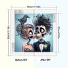 5D DIY teilweise speziell geformter Bohrer Halloween Skelett Diamantmalerei 30x30cm