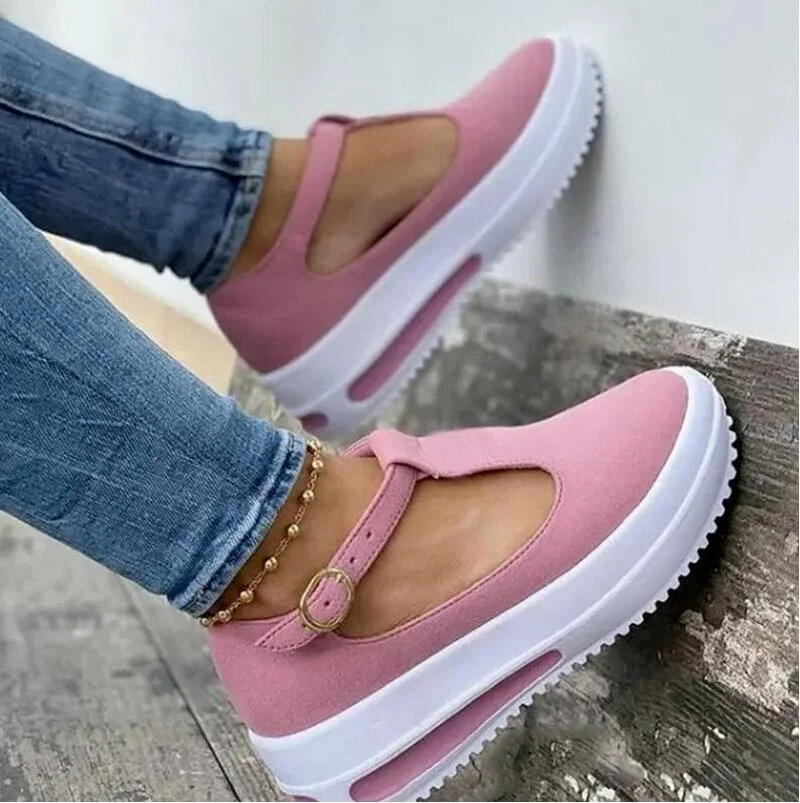 Summer Women's Sandals Vintage Wedge Shoes Woman Buckle Strap Straw Thick Bottom Flats Platform Sandals Flock Sandalias Mujer