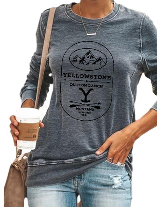 Ladies' painted animal cute print T-shirt