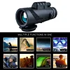 80x100 Night Vision Device Professional Monocular Waterproof for Camping (Black)