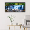 Diamond Painting-DIY Full Round Drill Forest Waterfall(90*40cm)